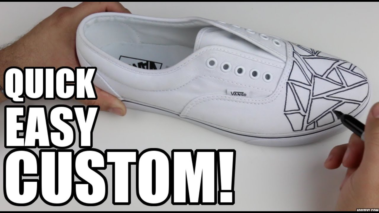DIY CUSTOM SHARPIE VANS! (5 MINUTE CUSTOM)