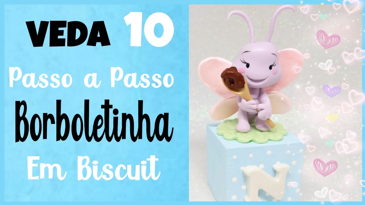 #VEDA 10 || Borboletinha em biscuit || Galinha Pintadinha Rosa || Pierre Marinho