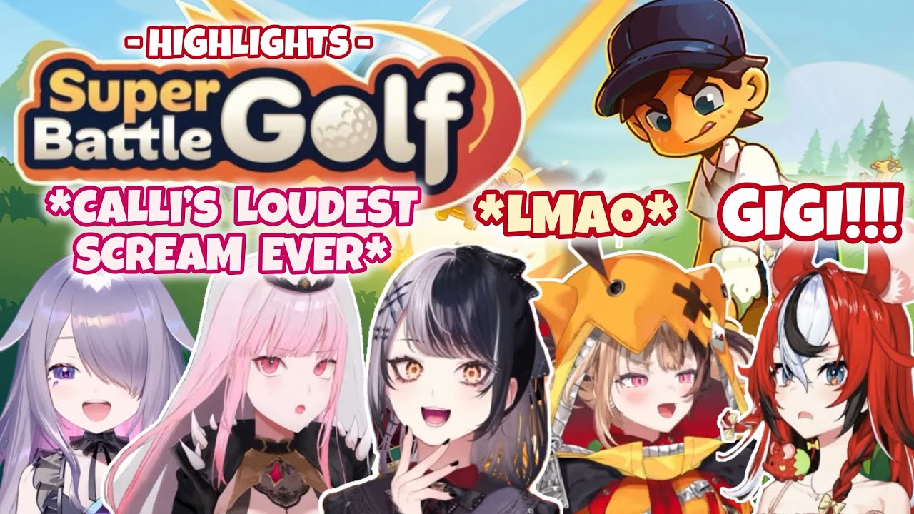 HoloEN MOST Chaotic Golf Game Ever!! with Gigi, Shiori, Calli, Bae and Biboo【 HIGHLIGHTS 】