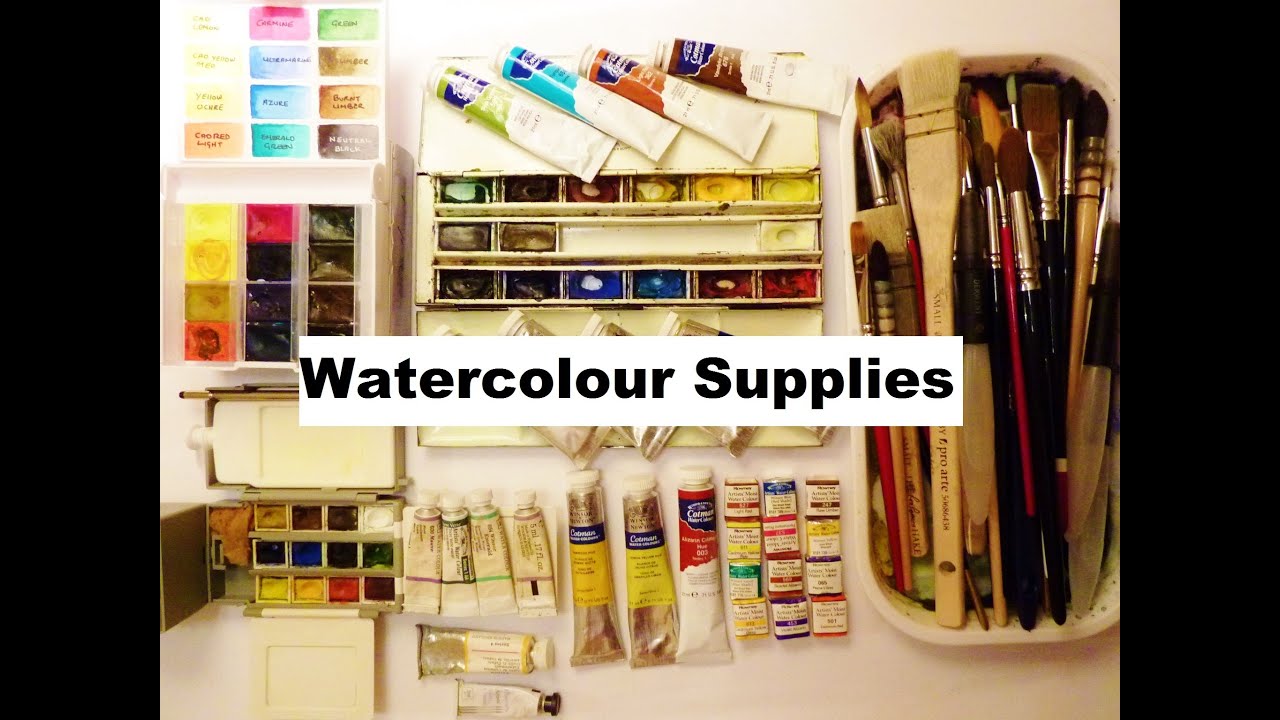 My Watercolour Art Supplies and Materials