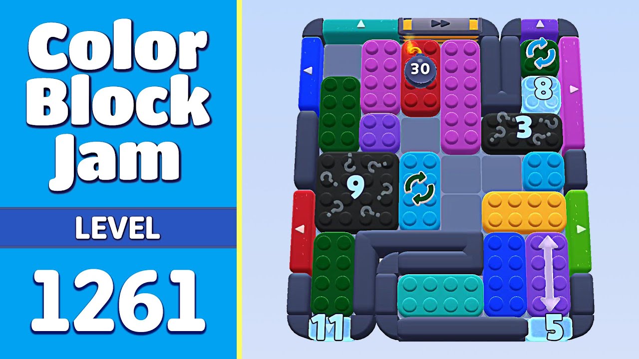 Color Block Jam Poziom 1261 (1262) | Wszystkie zagadki rozwiązane! 🎯