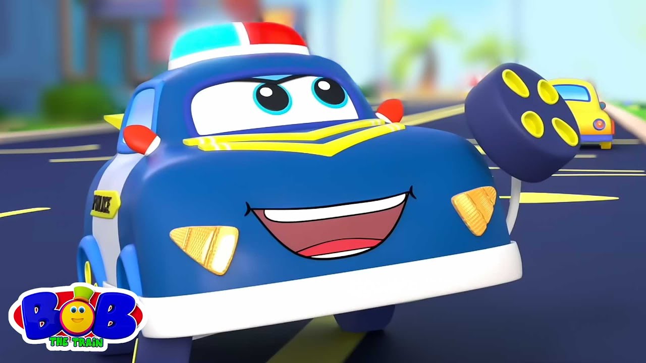 Roda Di Atas Kereta Polis Kanak Kanak Lagu Dan Video Kartun Oleh Bob Kereta Api