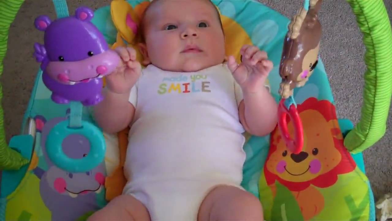 Maddox in his bouncy