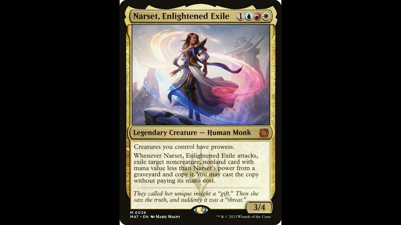 MTG commander of the day, Narset, Enlightened Exile