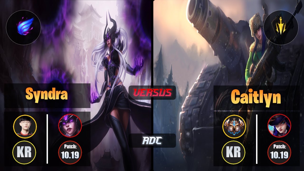 Viper SYNDRA (ADC) [Phase Rush] VS CAITLYN - Challenger KR Patch 10.19