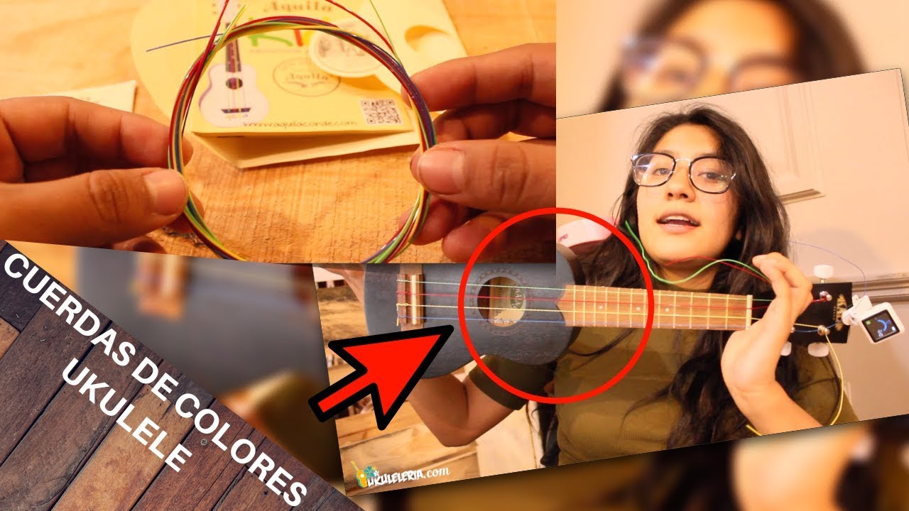 Cuerdas de COLORES en un UKELELE | Ukuleleria