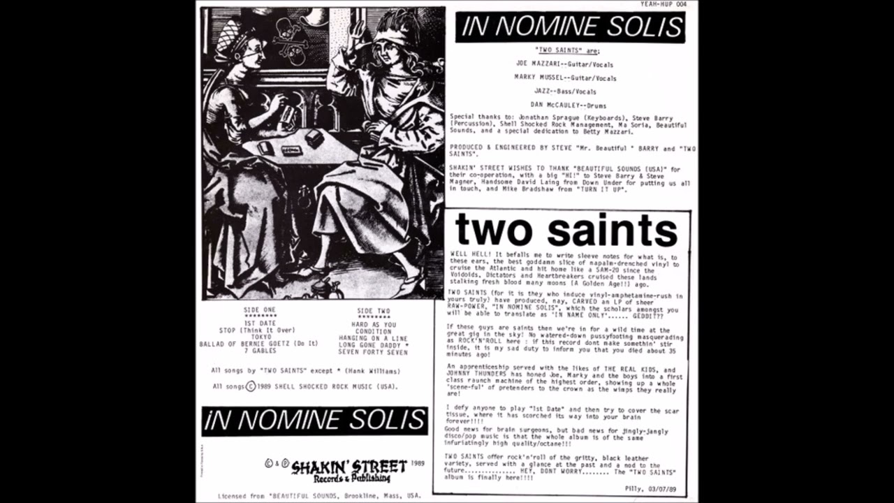 Two Saints - In Nomine Solis (1989)
