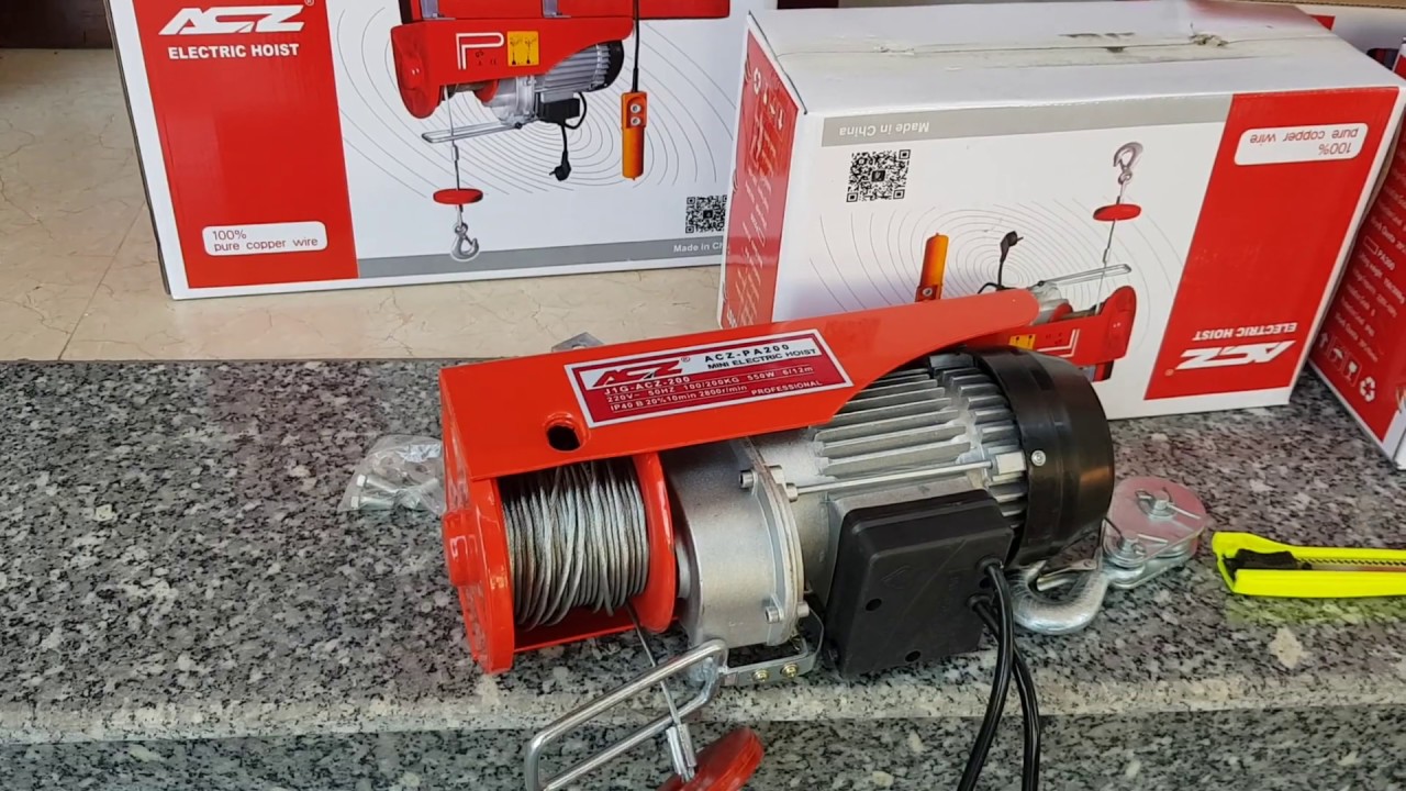 Báo giá tời điện chính hãng các trọng tải 200kg-1 tấn và hướng dẫn sử dụng,có thể bạn chưa biết