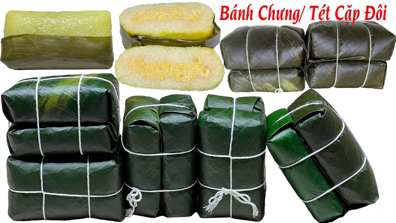 Bánh Tét Hay Là Bánh Chưng Cặp Đôi - Glutinous Cakes