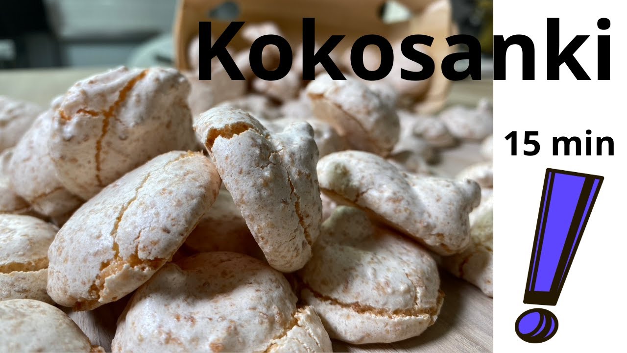 Kokosanki   jak zrobić ? proste, 3 składniki 15 min