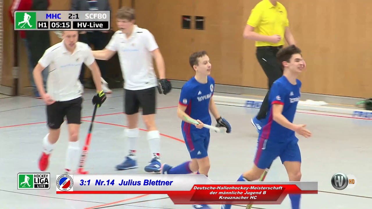 1. Spiel Gruppe A DM Halle 10.00 h: Mannheimer HC - SC Frankfurt 1880  4:4 29.02.2020