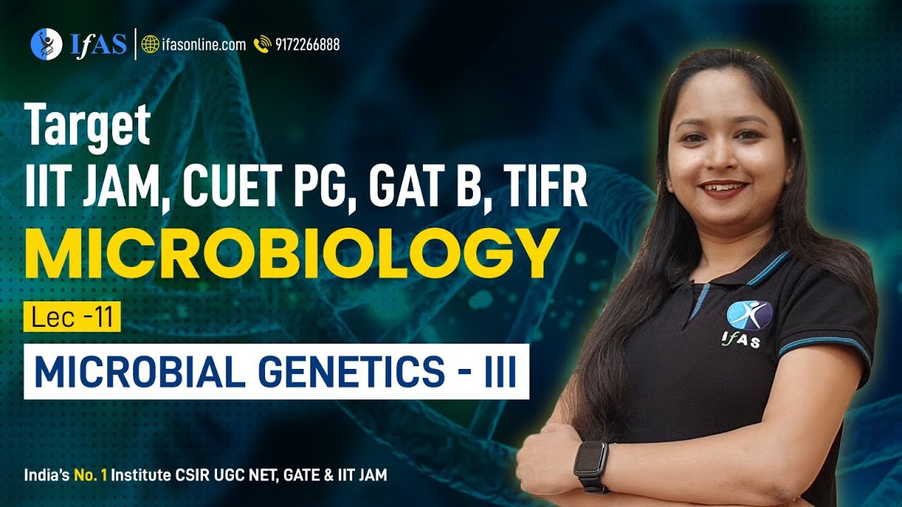 Microbial genetics - III |MICROBIOLOGY | L-10 | TARGET (IIT JAM, CUET PG, GAT B, TIFR)
