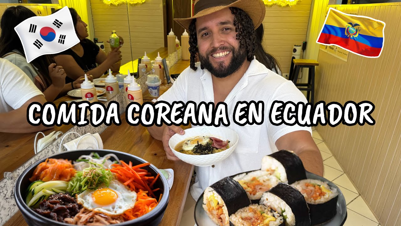 PROBANDO COMIDA COREANA🍜 EN ECUADOR🇪🇨/ No es lo que me esperaba