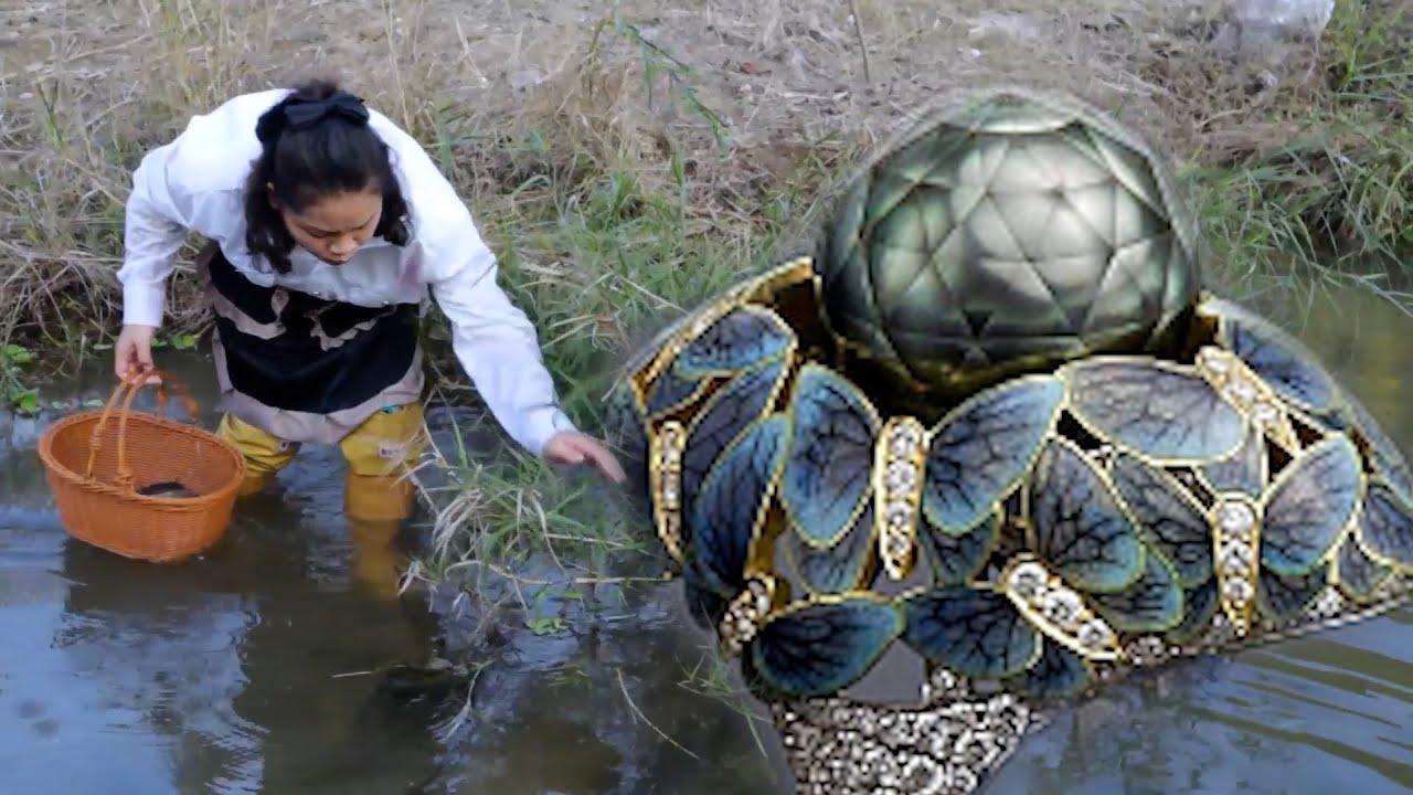 🔥🔥 The little girl tripped over a mutated clam filled with bloody cursed black pearls