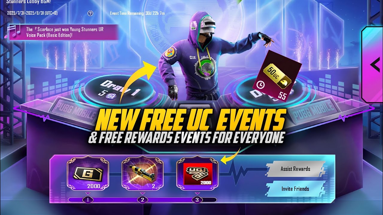 Free UC New Events Is Here | Get Free UC & Free Permanent Emote | New Buddy Trick & Free outfit