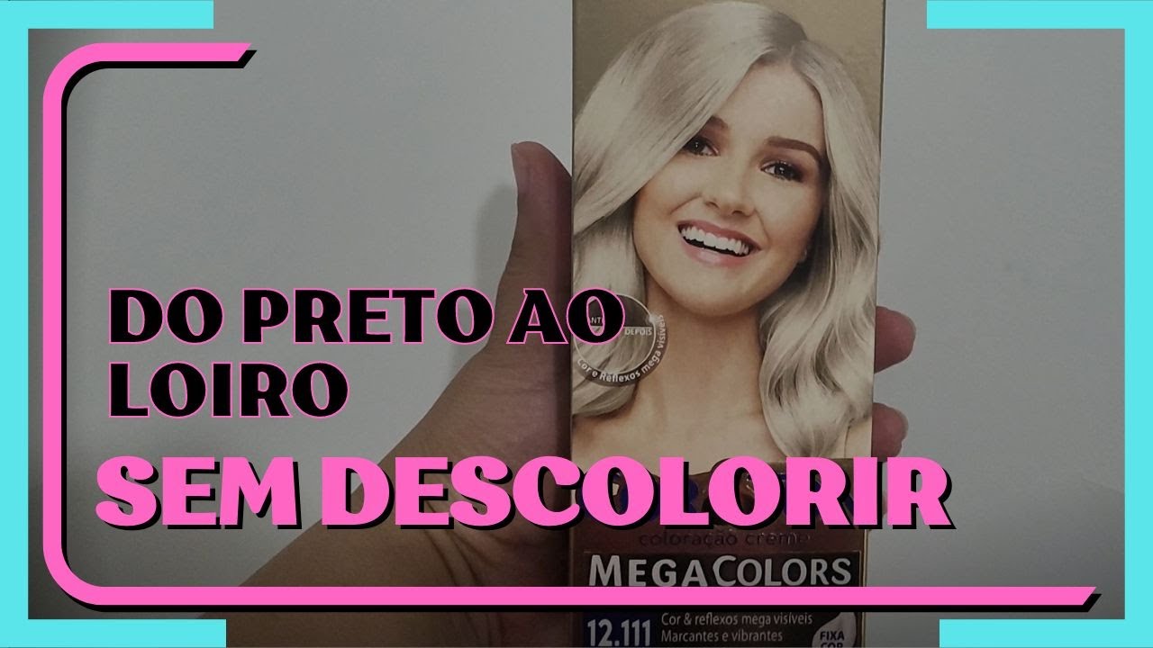 Do preto ao loiro sem descolorir usando apenas tinta superclareadora Cor & Tom 12.111