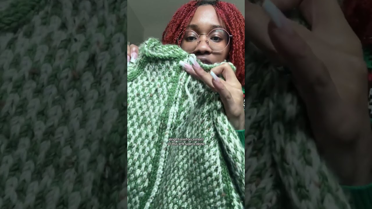 My first time ever steeking! #knitting #knitwear #steeking #knitcardigan