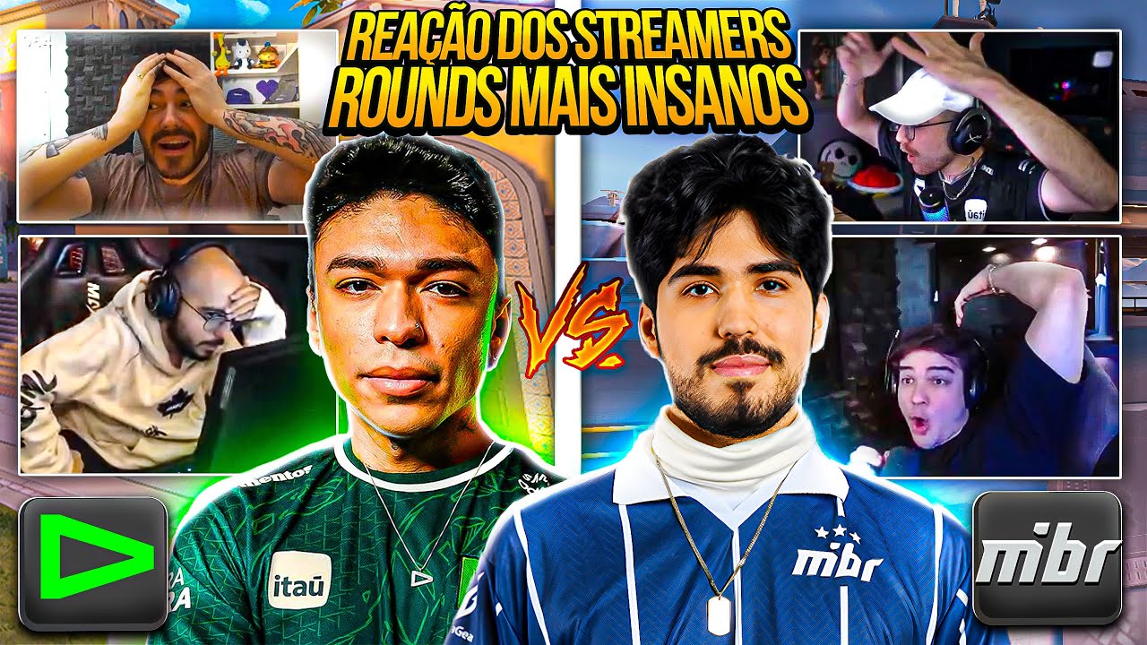 REAÇÃO DOS STR3AM3RS AO MIBR x LOUD NOS ROUNDS MAIS IMPRESSIONANTES