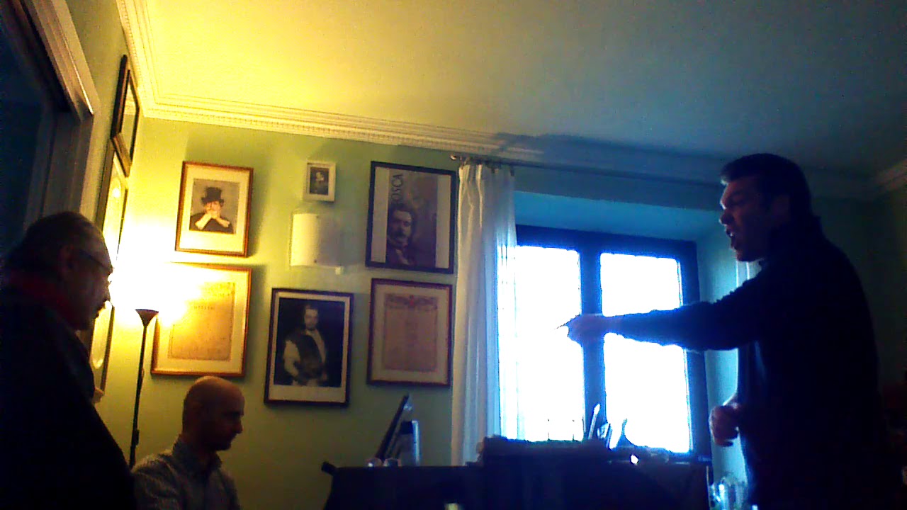 Silvano Carroli lesson - Michael Alfonsi tenor (2014, april)