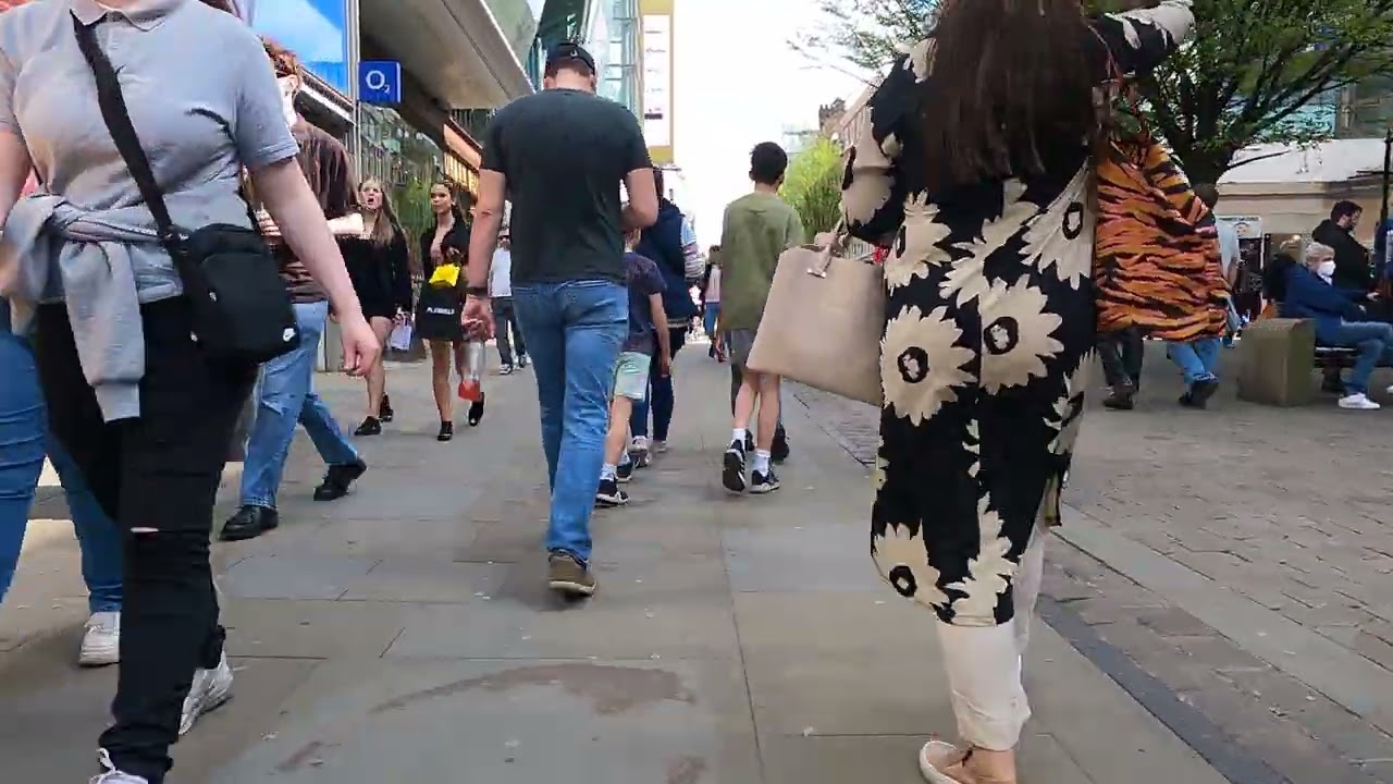 MANCHESTER WALK AROUND 16 APRIL 2022 PART 2 4K. Ricks Town Tours