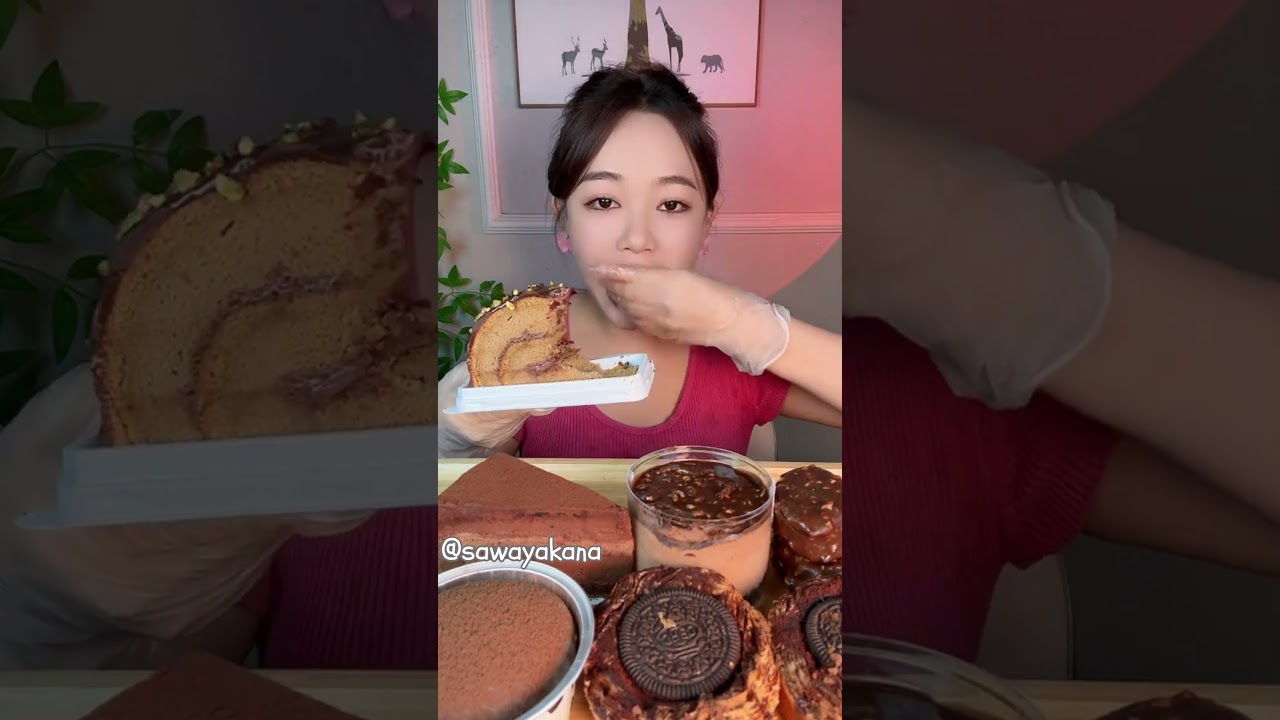 🍫Chocolate Desserts & CAKES ASMR Eating Show Challenge / FAST MUKBANG