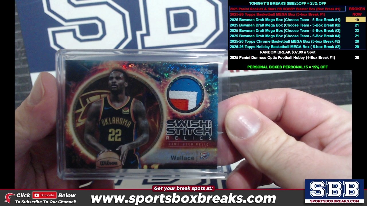 2025-26 Topps Basketball MEGA Box (Choose Team - 5-box Break #1)