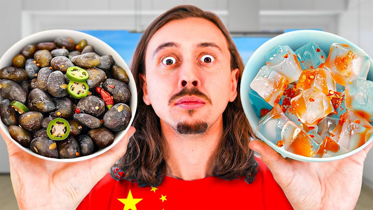 Je teste des recettes &eacute;tranges de Chine (gla&ccedil;ons grill&eacute;s, pierres, etc)