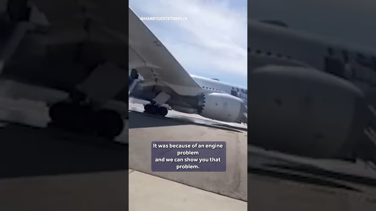 Passengers evacuate plane down slide after LAX emergency landing