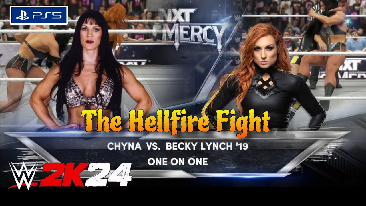 The Hellfire Fight Between Chyna Vs. Becky Lynch, WWE 2K24's Best