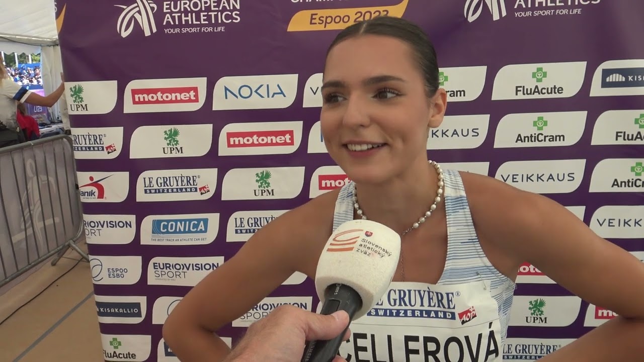 ME U23, 100m ženy rozbehy, A  Cellerová, 13.7.2023