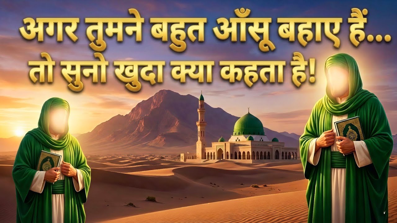 अगर तुम बहुत रोए हो तो सुनो अल्लाह क्या कहता है | Emotional Islamic Reminder
