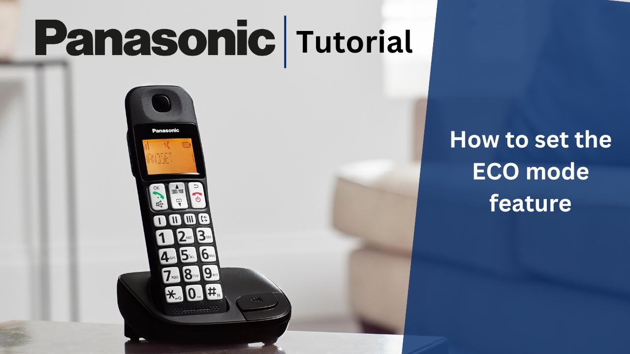 How to set the ECO mode feature on your Panasonic home phone