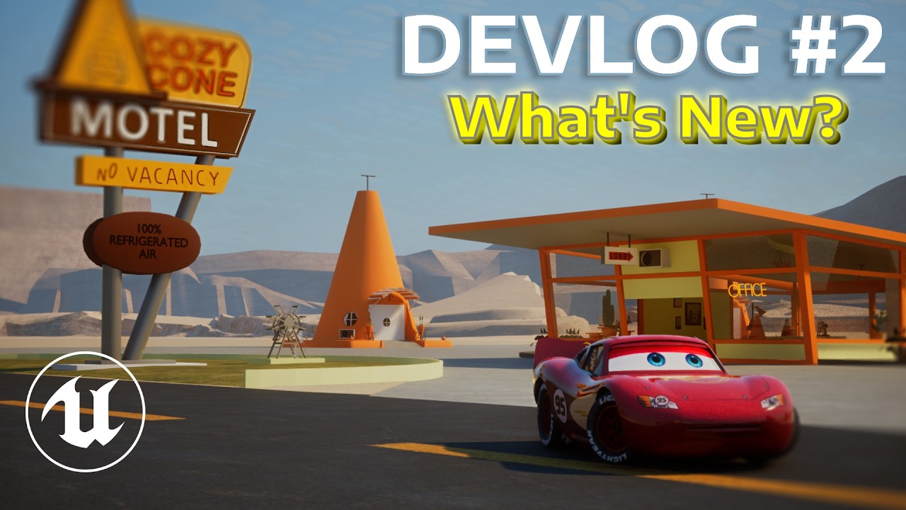 Je continue mon fan-game Cars sur Unreal Engine 5 – Devlog 2