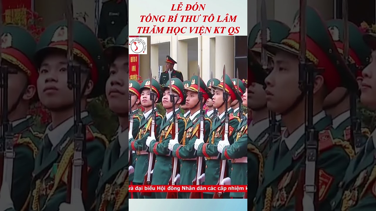 Tổng B&iacute; thư T&ocirc; L&acirc;m thăm, l&agrave;m việc với Học viện Kỹ thuật Qu&acirc;n sự.