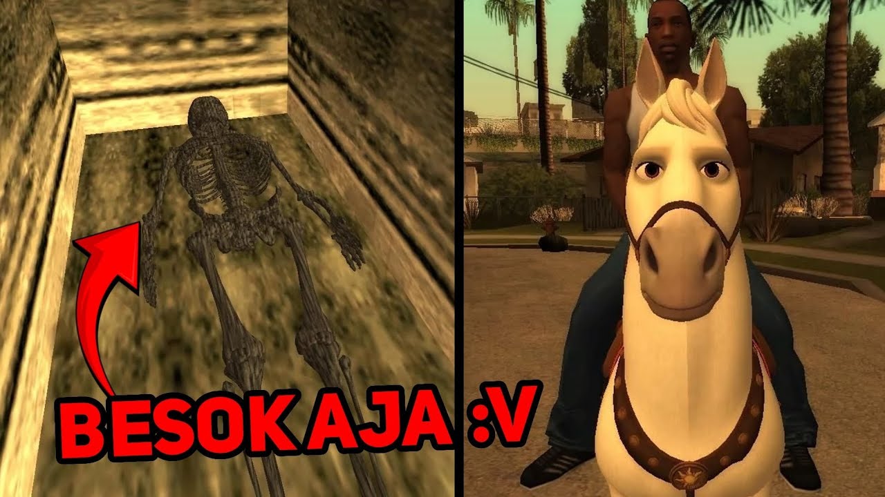 Mod Kuda Ajibbb Dan Ada Tengkorak Aneh Di GTA San Andreas