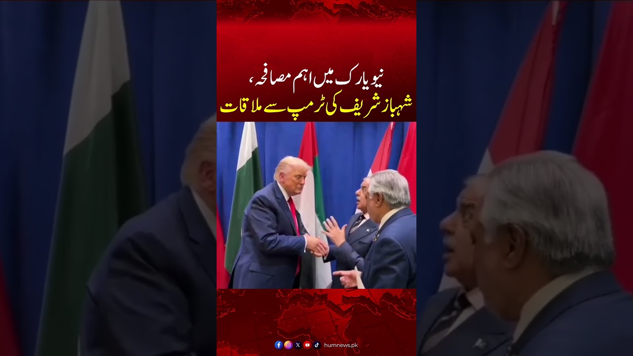 Shehbaz Sharif Meets Donald Trump at the UN