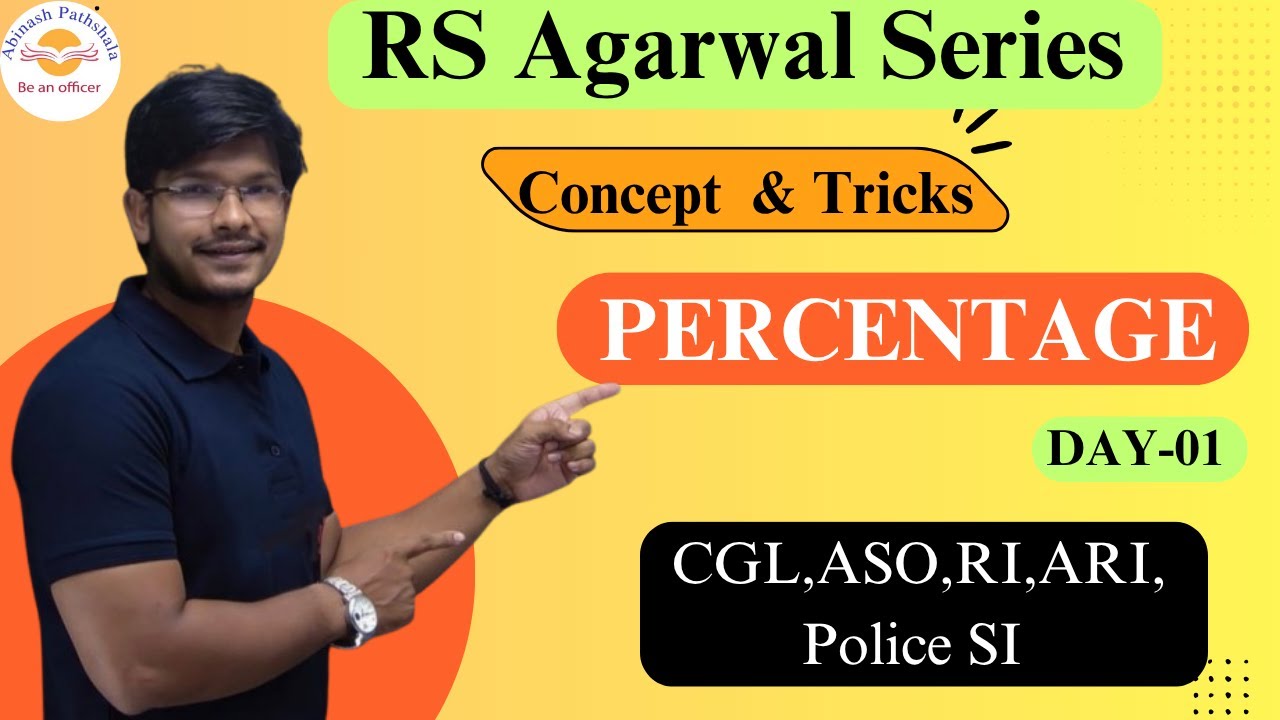 Percentage | RS Aggarwal Series | Lecture-05 | OPSC/OSSC/OSSSC/Police