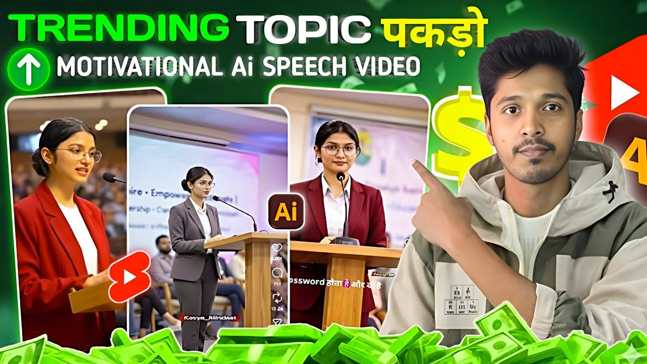 ai video kaise banaye || trending ai speech video editing || ai motivational speech video editing