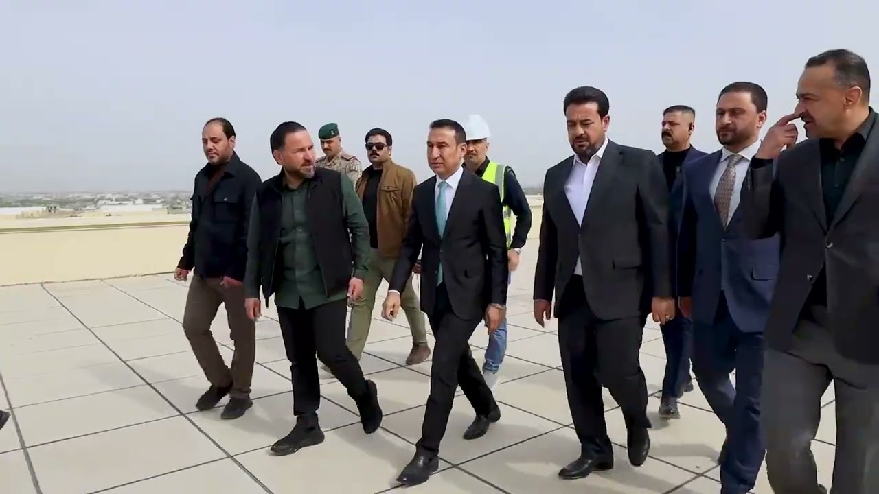 محافظ الأنبار يرافقه مدير عام دائرة صحة الأنبار  يتفقد مشروع مستشفى الگرمة الجديد سعة (100) سرير 