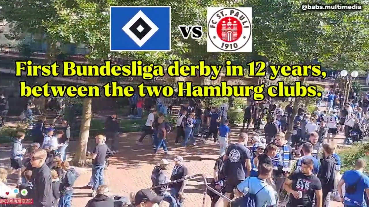 HSV vs. St. Pauli 2025 | Fans March, Chants & Atmosphere in Hamburg Derby