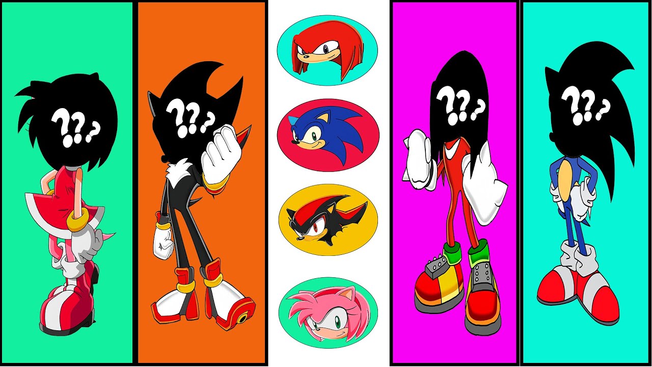 Face Puzzle: Can You Match Every Character Correctly? ❓👀🧩 | Sonic EDM Animation