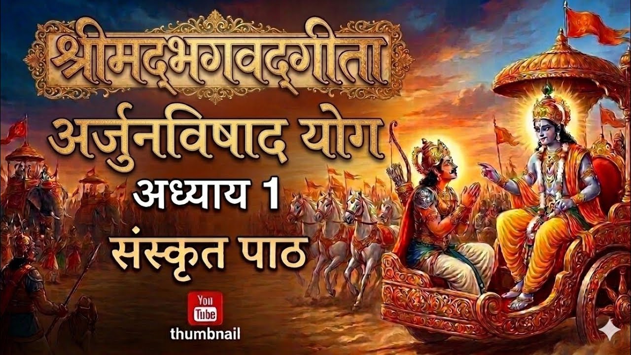 अध्याय 1 अर्जुन विषाद योग संस्कृत 