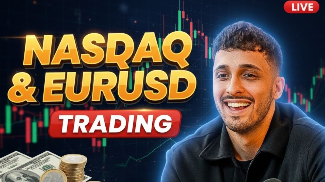 Aprende Trading en Directo / Operando NASDAQ y EURUSD / Sorteo de cuentas de fondeo