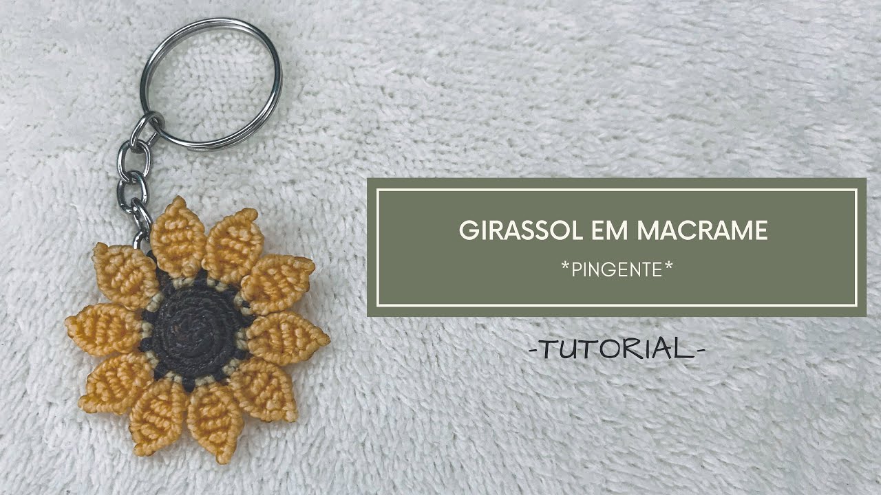 GIRASSOL EM MACRAME PASSO A PASSO | VIAJ’ARTE TUTORIAIS