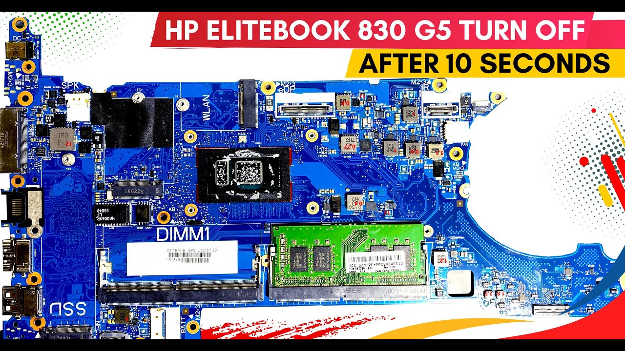 HP ELITEBOOK 830 G5 TRUN OFF AFTER 10 SECONDE | @ITCARECOMPUTER