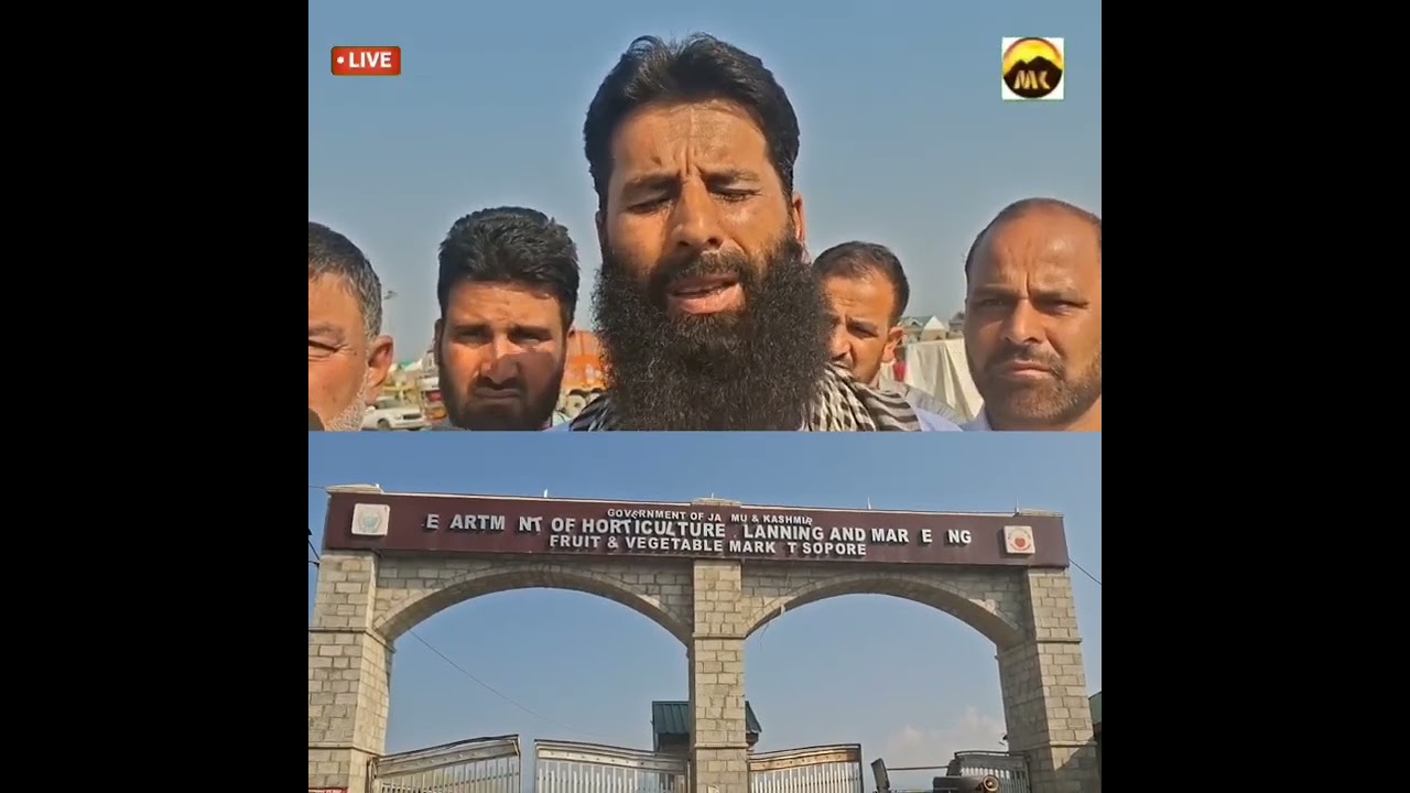 Peaceful Pro*test Held at Asia&rsquo;s Second-Largest Fruit Mandi in Sopore Over Highway Blockade