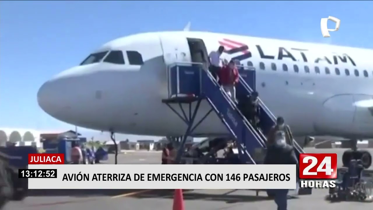 Juliaca: avi&oacute;n present&oacute; fallas mec&aacute;nicas y tuvo que aterrizar de emergencia (1/2)