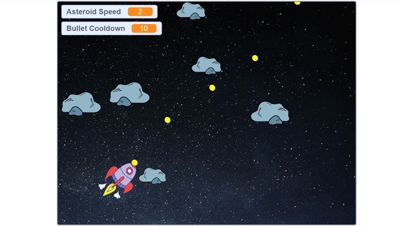 Coding Lesson: Making Asteroids in Scratch