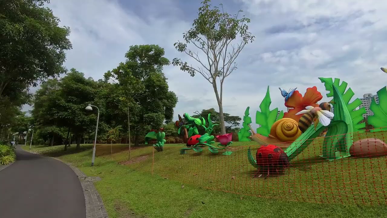 [4K] Walking tour around Jurong Lake Gardens, Singapore