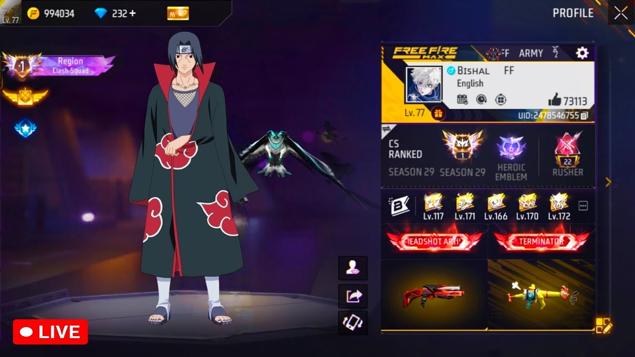 NEW SEASON CSR 😎 PUSH TO TOP 1 GRANDMASTER 😎👽 #classyff #nonstopgaming #freefirelive #rai⭐ #bishalff